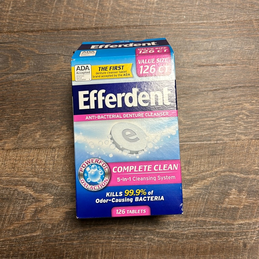 Efferdent Complete Clean Denture & retainer Cleanser 114 tablets